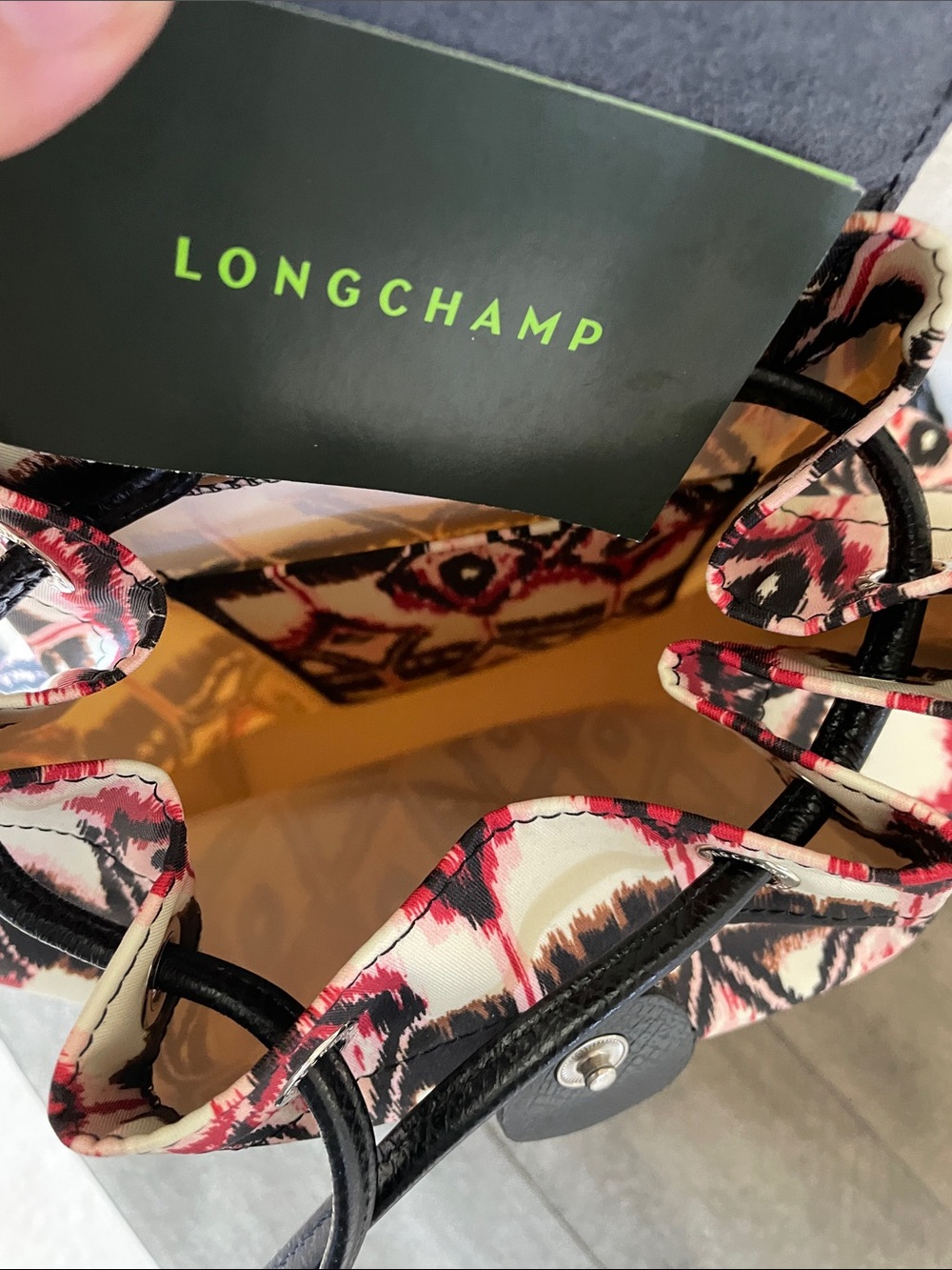 NWOT Longchamp graphic print backpack - Picture 6 of 6